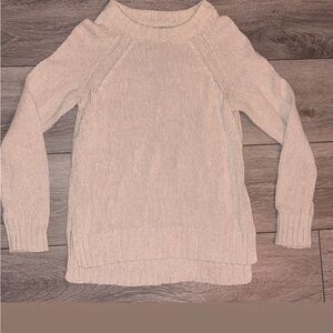 Aerie Size Small Chunky Knit Sweater Long Sleeved Oatmeal Color Warm